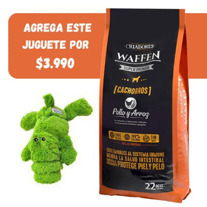 Waffen cachorros mascada normal 22 kls + Juguete Kong (Ref.$11.990)