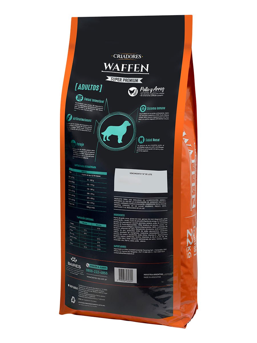 Waffen Criadores - Adulto 22 Kls (Mascada Normal) - Waffen Criadores